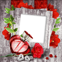 Background Heart Perfume Red Rose Silver Bogusia - ücretsiz png