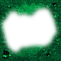 Green Glitter Frame - By KittyKatLuv65 - zadarmo png
