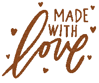 Made With Love Text Gif - Bogusia - GIF animado gratis