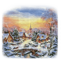 winter town hiver ville - Free PNG
