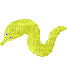 yellow worm - GIF animé gratuit