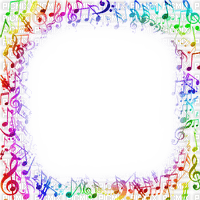 Music.Notes.Frame.Rainbow - By KittyKatLuv65