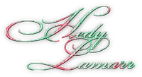 soave text hedy lamarr pink green - PNG gratuit