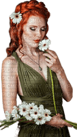 femme avec fleur.Cheyenne63 - ücretsiz png