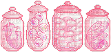 Pink jars of eyes - kostenlos png
