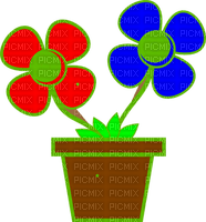 flower in pott - gratis png