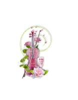 Pink scrap violon - Free PNG