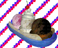 Rotating Food Ice Cream - Besplatni animirani GIF