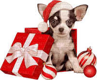Kaz_Creations Christmas Dog Pup Dogs Colours - png gratuito