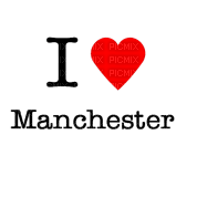 Kaz_Creations Logo I Love Manchester - PNG gratuit
