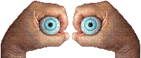 eye hands - Безплатен анимиран GIF