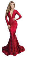 femme robe rouge - zdarma png