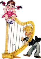 Kaz_Creations Baby Enfant Child Girl Boy Harp - png ฟรี