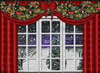 Noël.Christmas.Window.Fenêtre.Victoriabea - GIF animado gratis