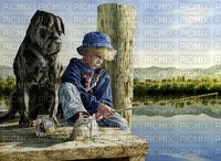 child fishing bp - png gratis