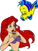 Arielle Ariel Mermaid - Darmowy animowany GIF