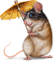 Mouse Cheese Umbrella - Bogusia - PNG gratuit
