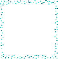 Dots.Frame.Turquoise.Teal - bezmaksas png