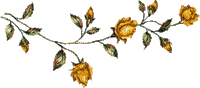 fle fleur rose jaune deco glitter gif image - Gratis geanimeerde GIF