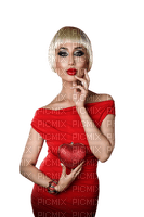 Woman Red Heart  - Bogusia - Free PNG