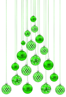 Kaz_Creations Hanging Baubles Balls Christmas Trees Decorations - Free PNG