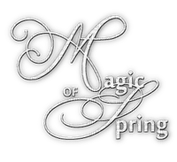 soave text magic spring white - png ฟรี