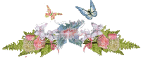 guirlande papillon - Безплатен анимиран GIF