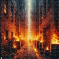 Alleyway on Fire - png gratuito