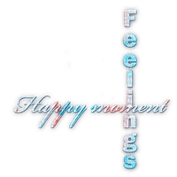 soave text happy moment feelings pink teal - png ฟรี