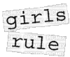 girls rule - Бесплатный анимированный гифка