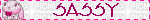 sassy blinkie bunny pink and white - Bezmaksas animēts GIF