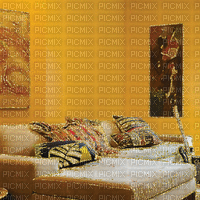 Yellow Living Room - GIF animé gratuit