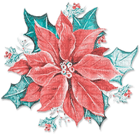 soave deco christmas winter flowers scrap holly - безплатен png