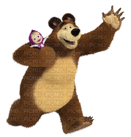 Kaz_Creations Masha & The Bear - Darmowy animowany GIF