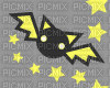 yellow bat background - Gratis animeret GIF