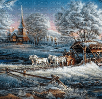 Rena Vintage Winter Background Hintergerund - 免费PNG