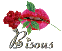 bisous lèvres - GIF animé gratuit
