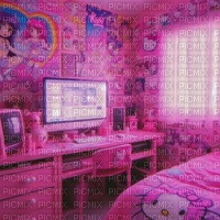 Anime & Hello Kitty Bedroom - PNG gratuit