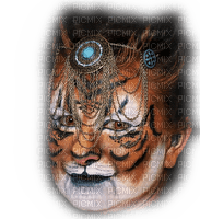 Rena Woman Tigerface Tigergesicht - png gratis