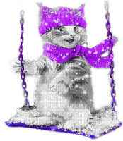soave animals cat christmas winter swing funny - Free PNG
