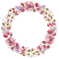flower frame (created with gimp) - Nemokamas animacinis gif