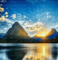 Rena Hintergrund Background blue blau Berge - ingyenes png