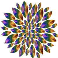 szép fraktál virág - Ingyenes animált GIF