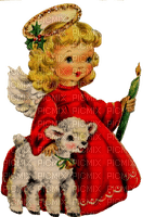 vintage christmas angel - ücretsiz png