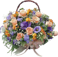 Flower Basket Bling - GIF animé gratuit