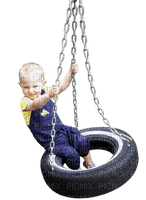 Kaz_Creations Baby Enfant Child Boy  Swing - PNG gratuit