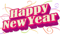 Kaz_Creations Logo Text Happy New Year - δωρεάν png