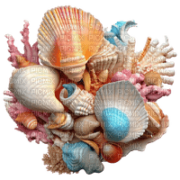 Seashells 3D - безплатен png