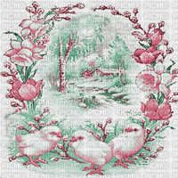 soave background animated vintage spring easter - 免费动画 GIF