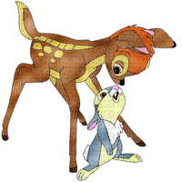 Kaz_Creations Cartoon Bambi And Thumper - bezmaksas png